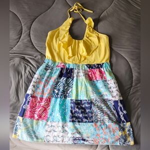 Lilly Pulitzer Quinn Ruffled Halter Dress